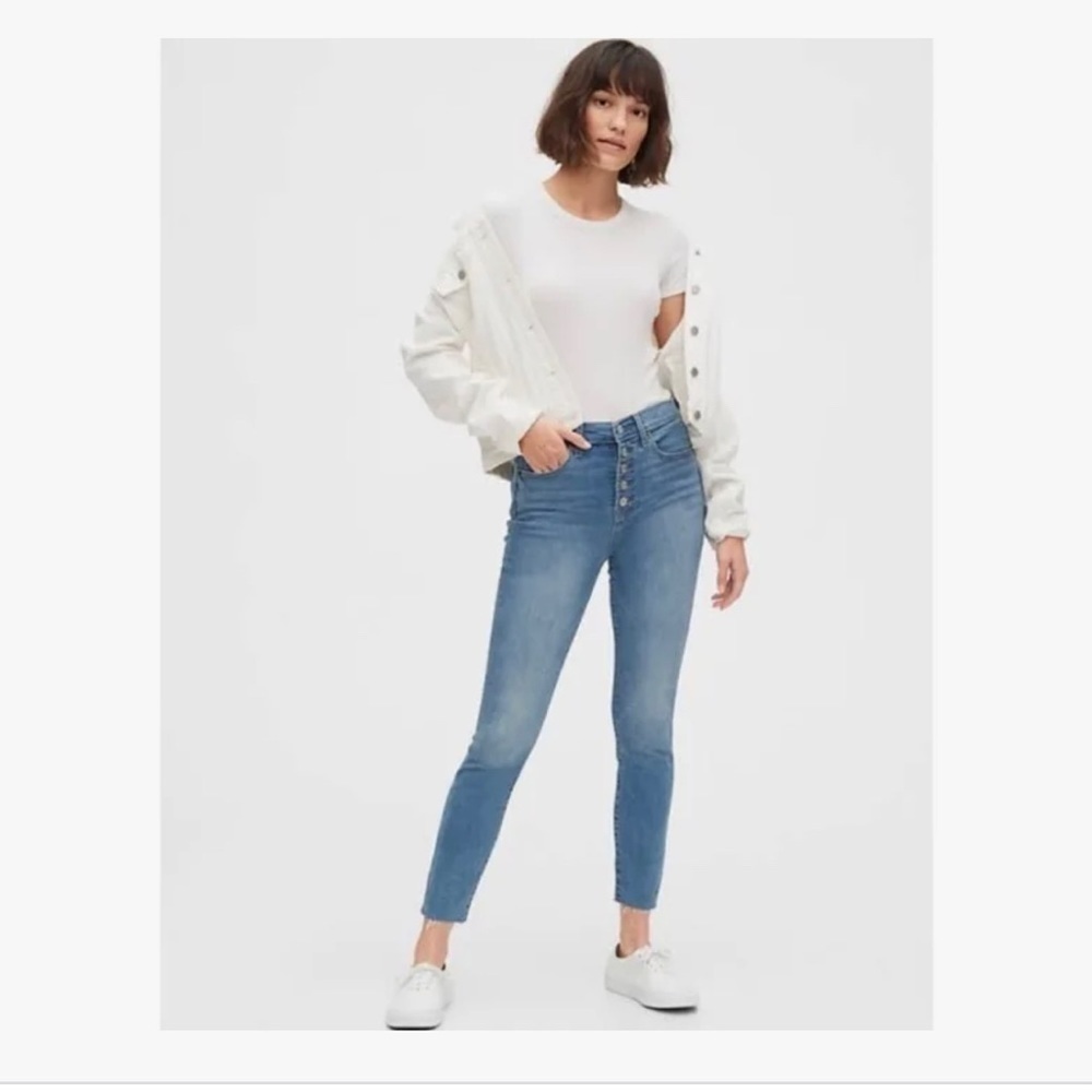 Women’s Gap true skinny high rise button fly jeans 00 tall